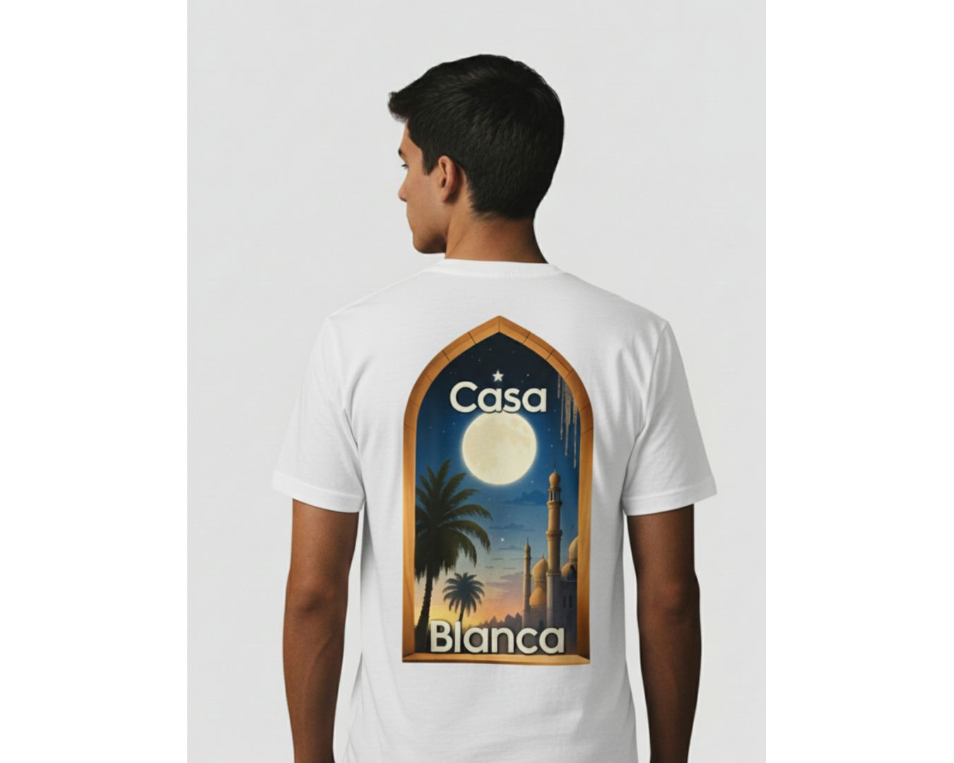 Camiseta Casa Blanca - Branca - Chinesa Encorpada