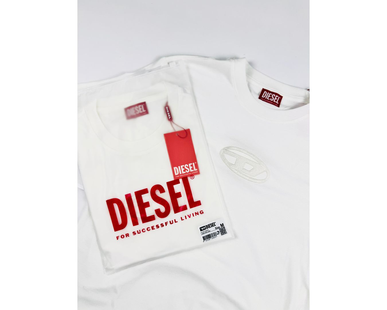 CAMISETA DIESEL COM BAG - BRANCA