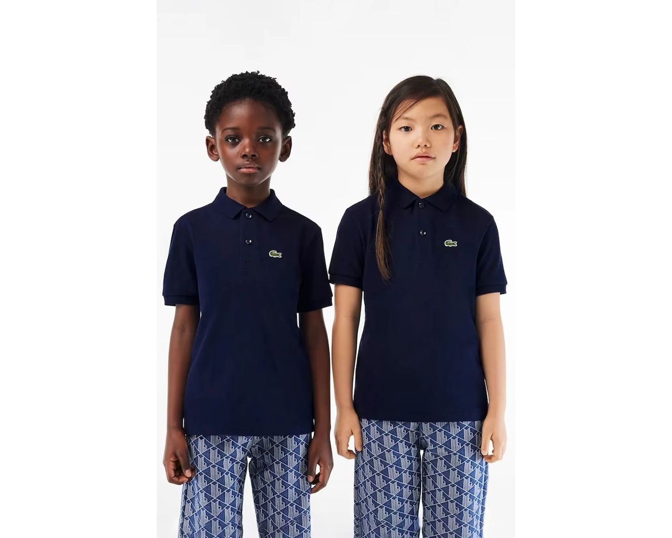 Gola Polo Lacoste Infantil Original Azul Marinho