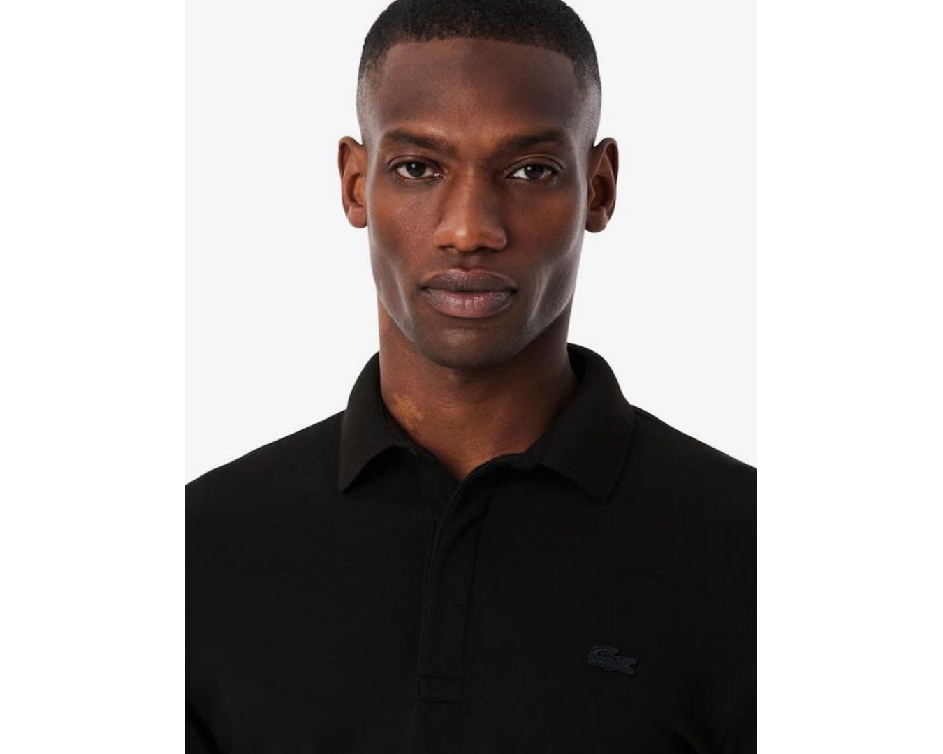 Polo Regular Fit Paris em Piqué Stretch Original Importada - Preta