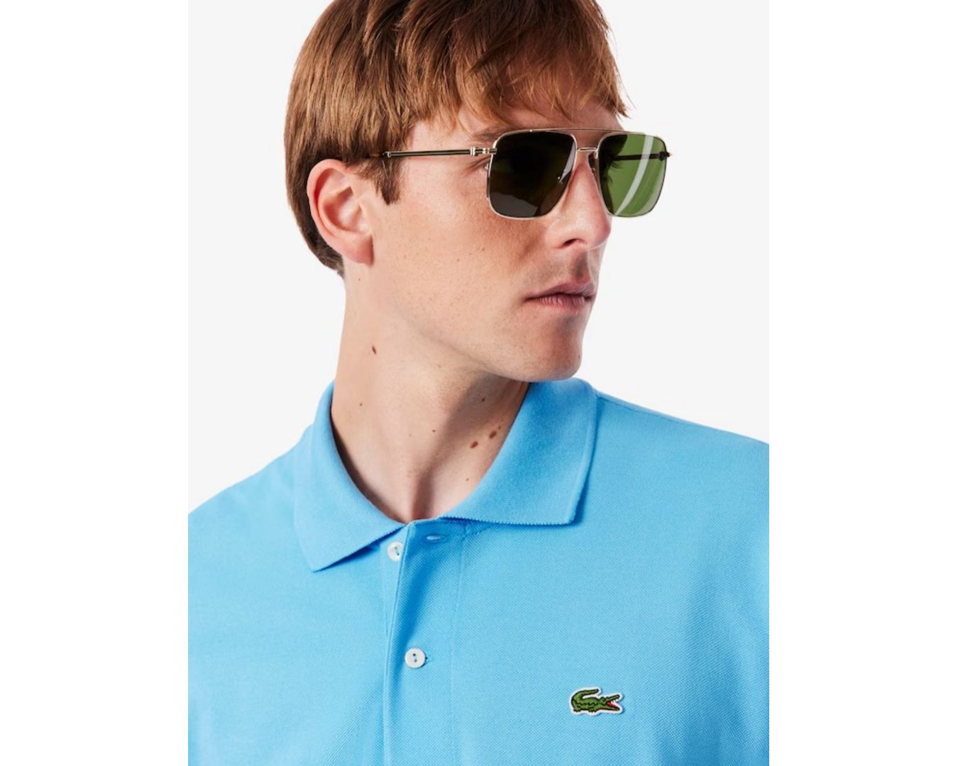 Gola Polo Lacoste Original Importada - Azul Claro