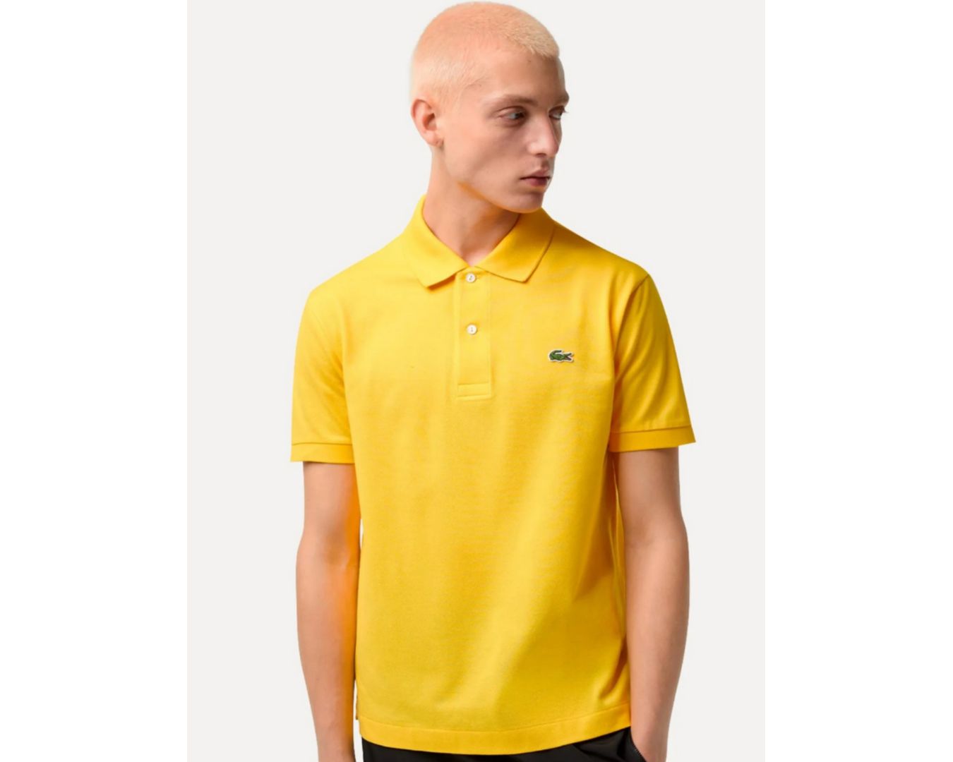 Polo Regular Fit em Piqué Stretch Original Importada - Amarela