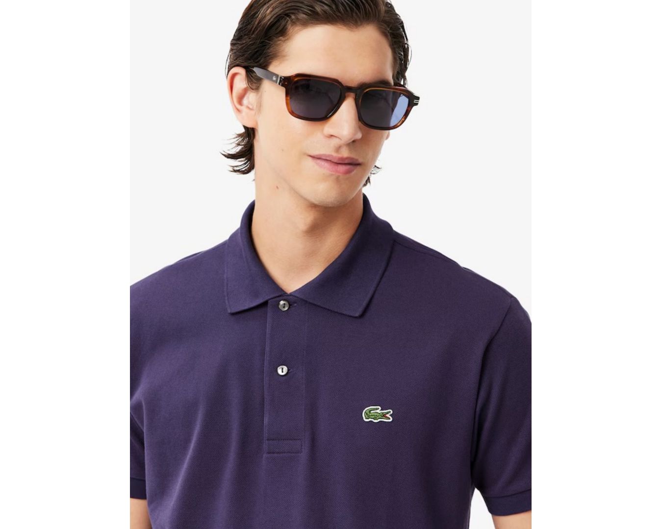 Gola Polo Lacoste Original Imprtada - ROXA