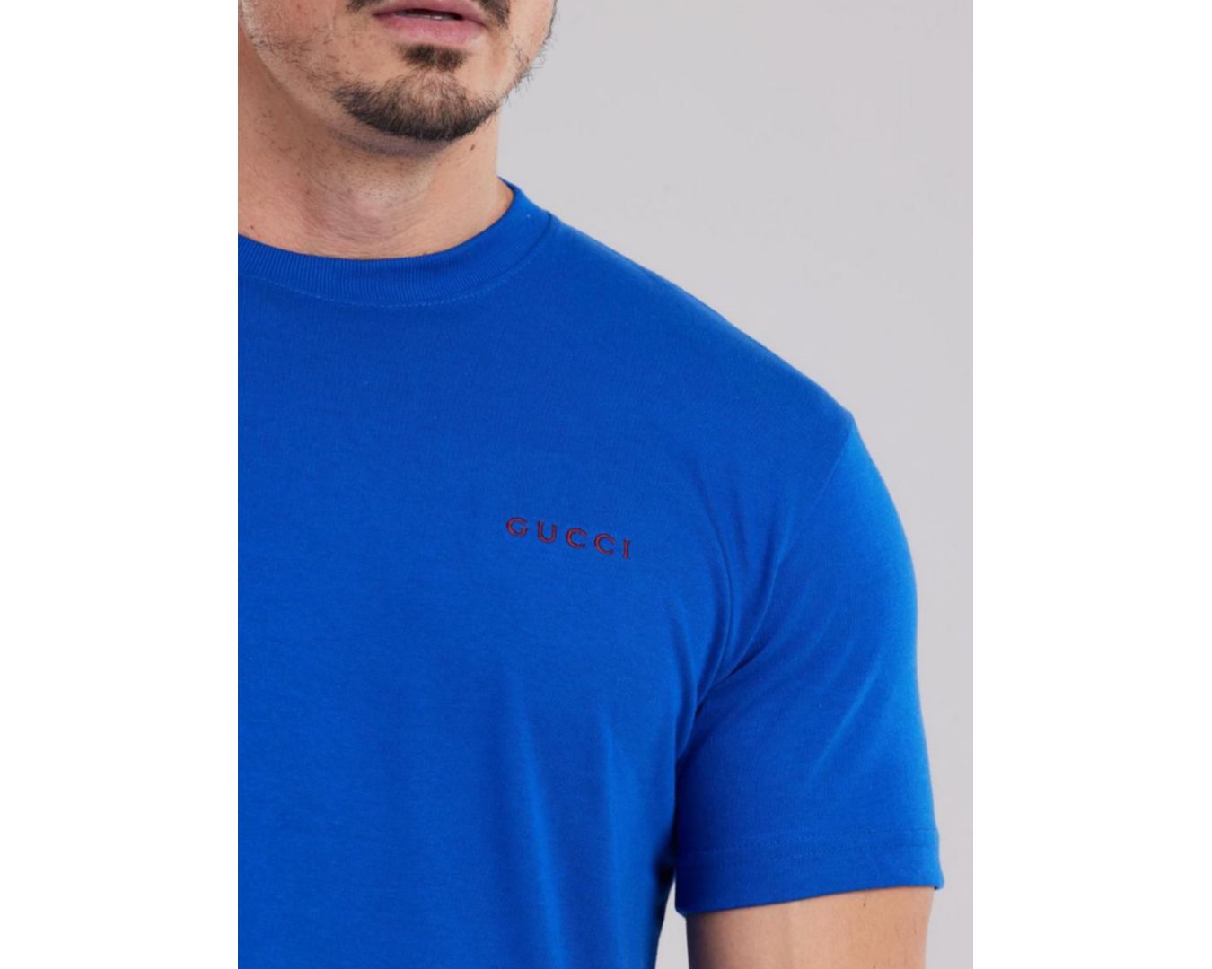 Camiseta Gucci Básica - AZUL ROYAL 