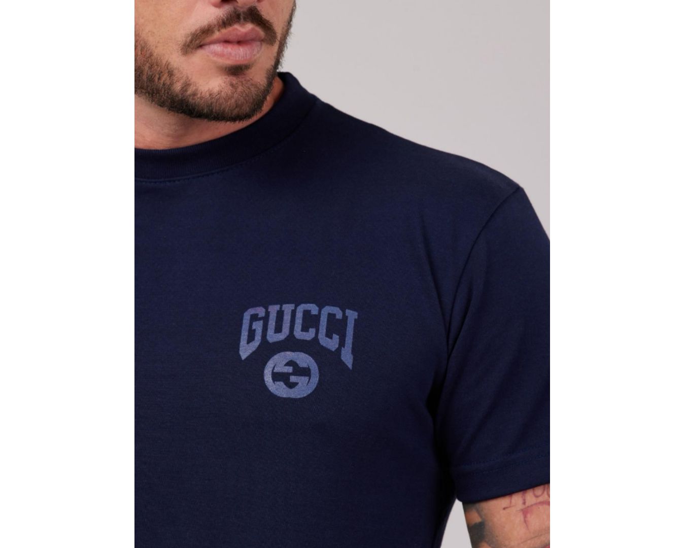 Camiseta Gucci - MARINHO 