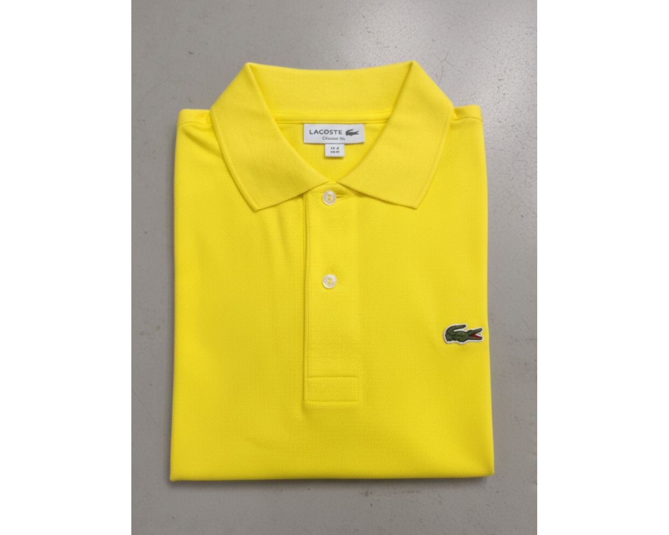 Gola Polo Lacoste Importada - Amarelo Claro