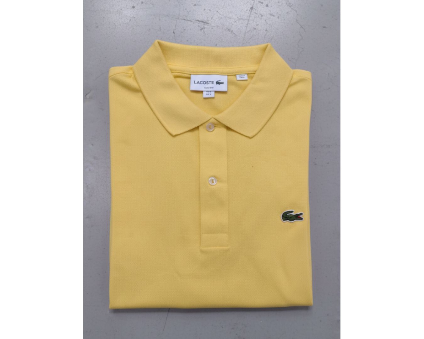 Gola Polo Lacoste Importada - Amarelo Mostarda Claro