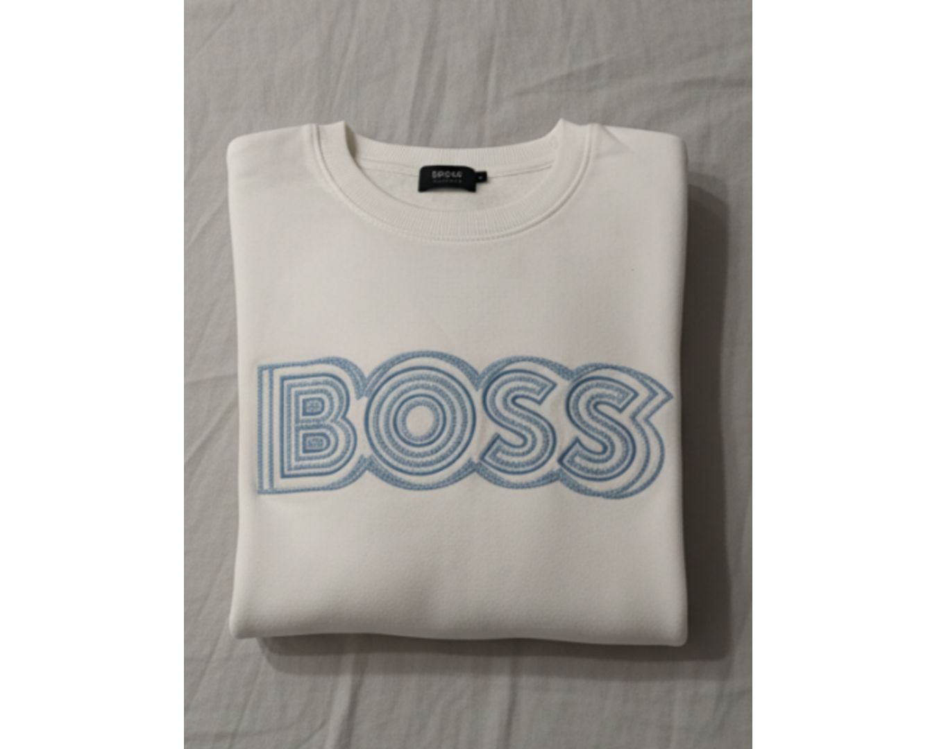 Camiseta Hugo Boss - Branca com Azul