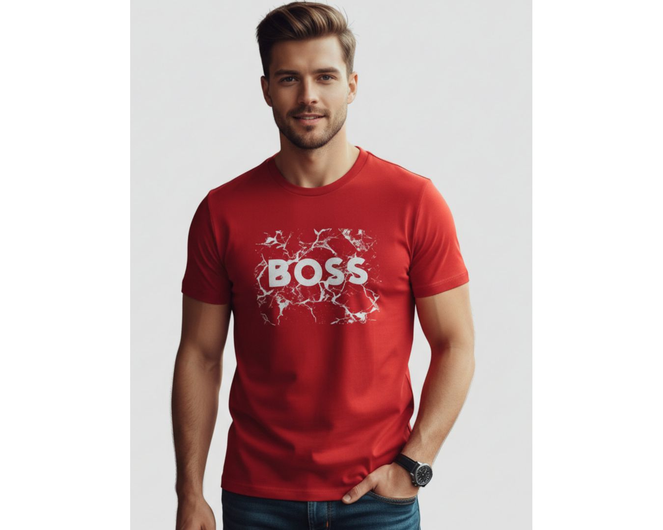 Camiseta Hugo Boss - Vermelha - Egípcia