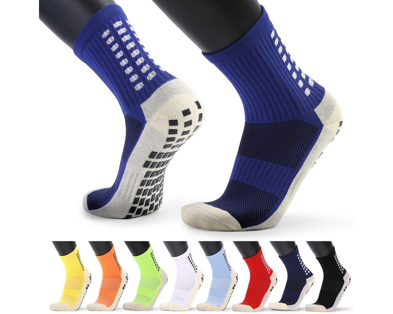Kit 3 Meias Antiderrapante Esportivas Masculino, Meias Masculino para Futebol, Basquete, Voleibol, Corrida, Trekking, Caminhada (cores sortidas)