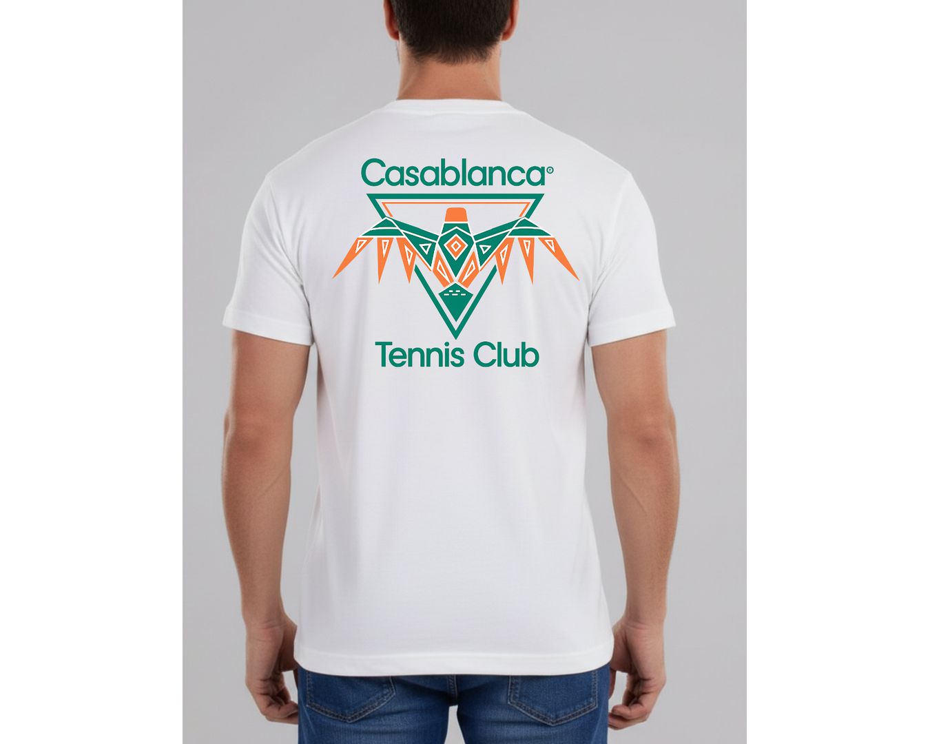 Camiseta Casa Blanca Tenis Club- Branca - Chinesa Encorpada 