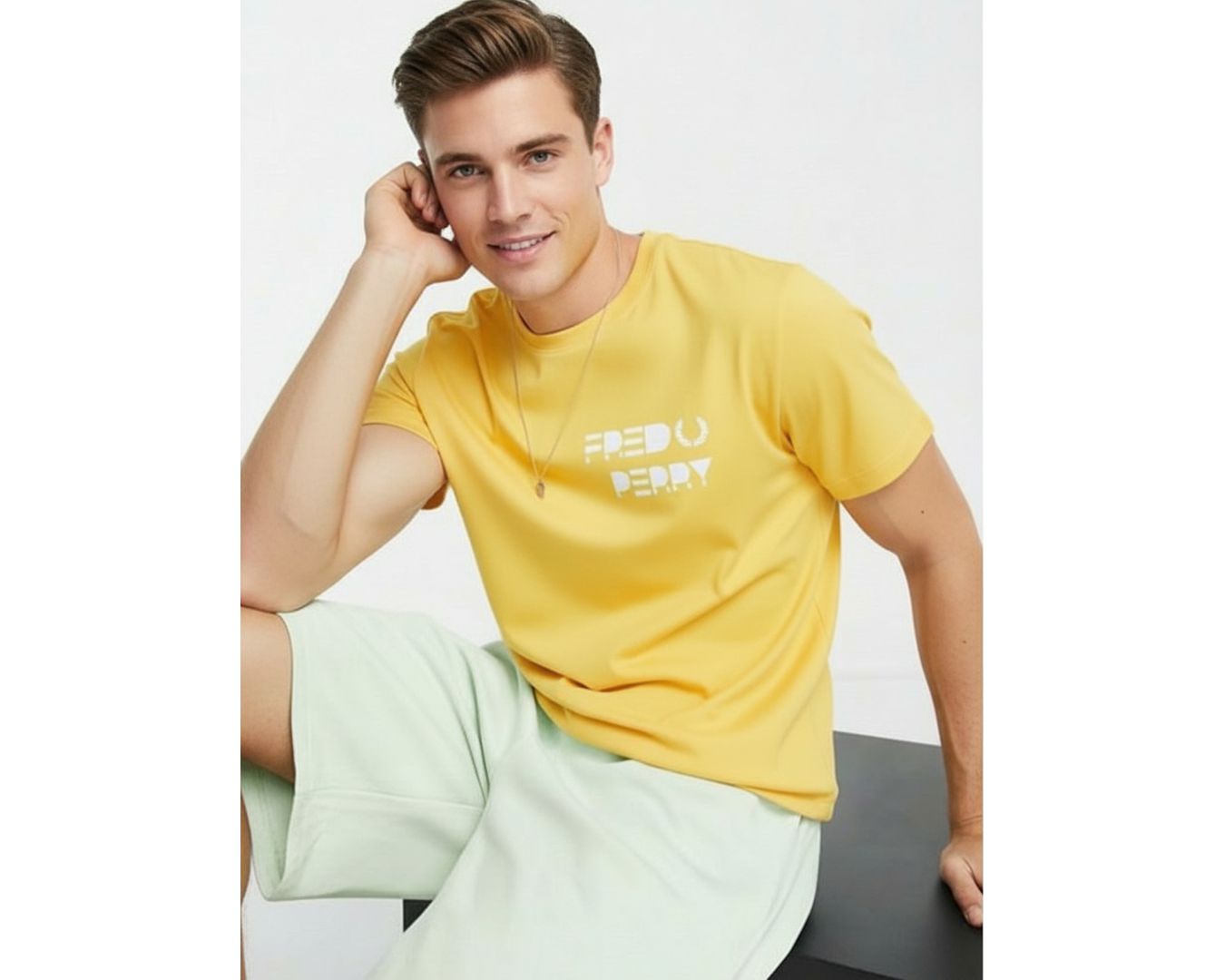 Camiseta Fred Perry - Amarelo - Egípcia