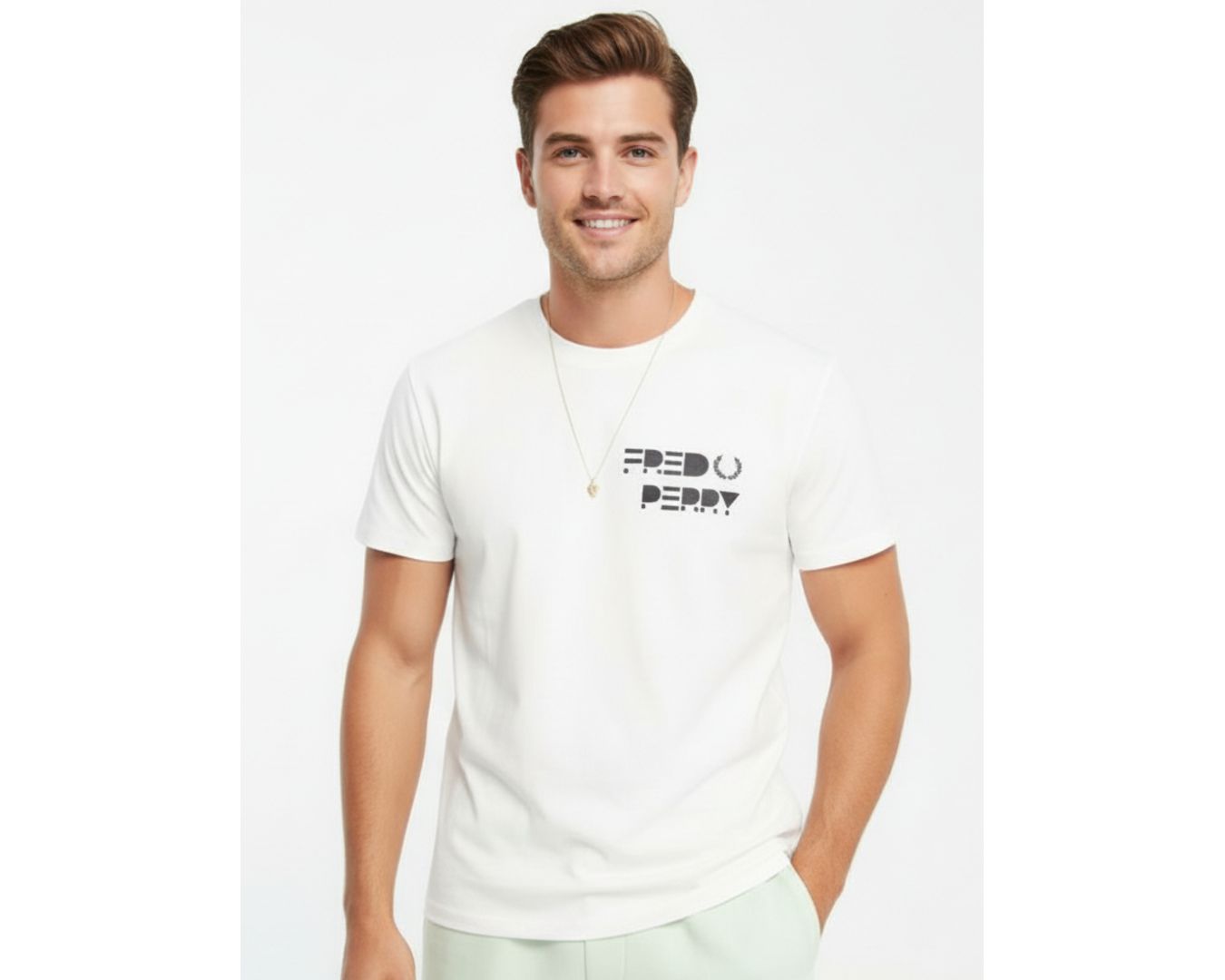 Camiseta Fred Perry - Branco - Egípcia