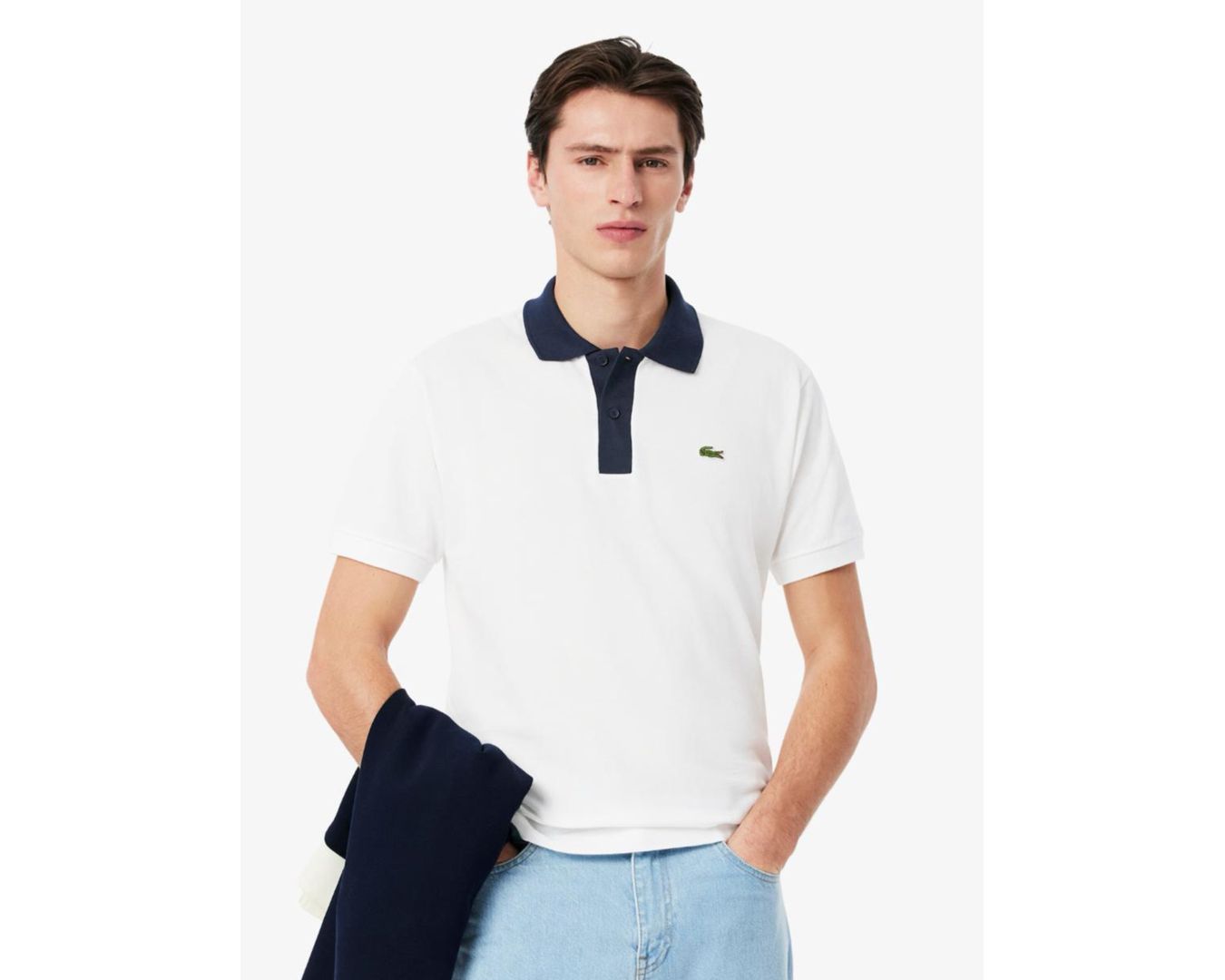 Gola Polo Lacoste Diferenciada - Branca