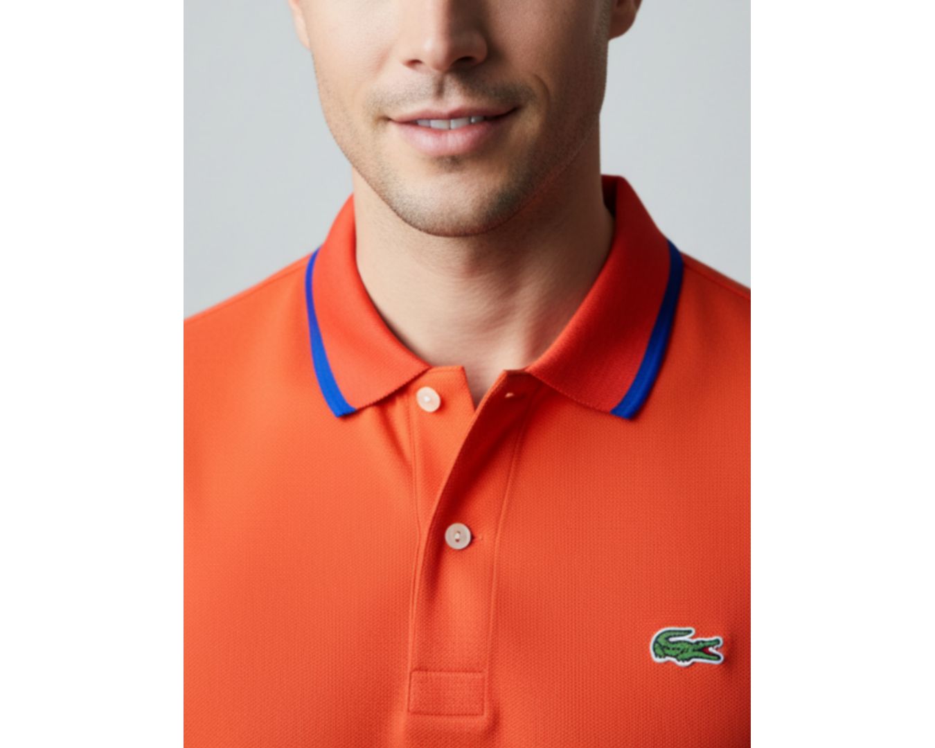 Gola Polo Lacoste Diferenciada Importada - Laranja