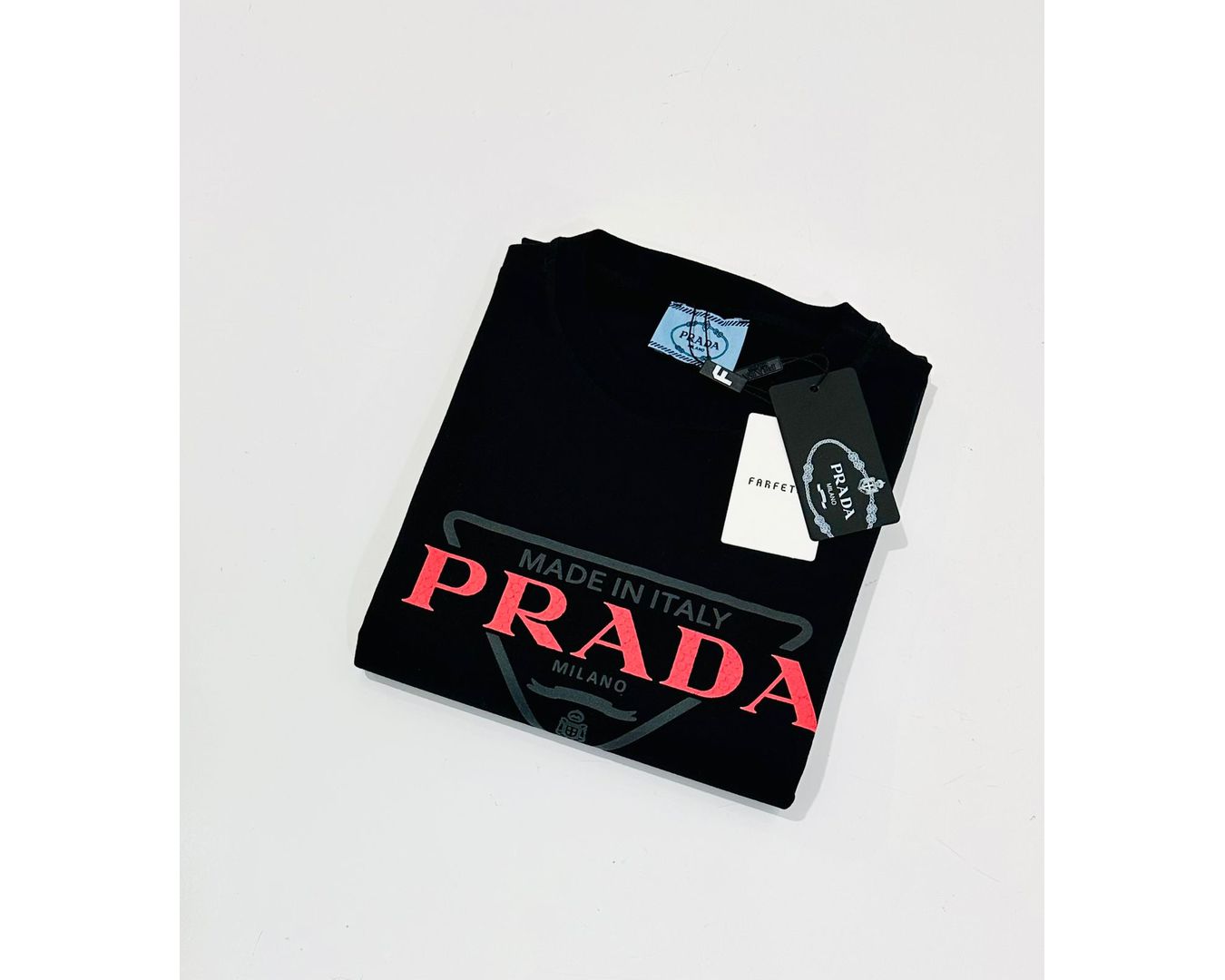 CAMISETA PRADA ALGODÃO TURCO