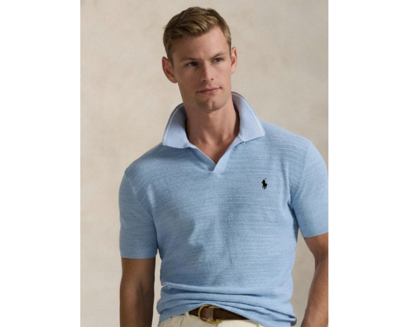 POLO TRICOT RALPH LAUREN - AZUL CLARO