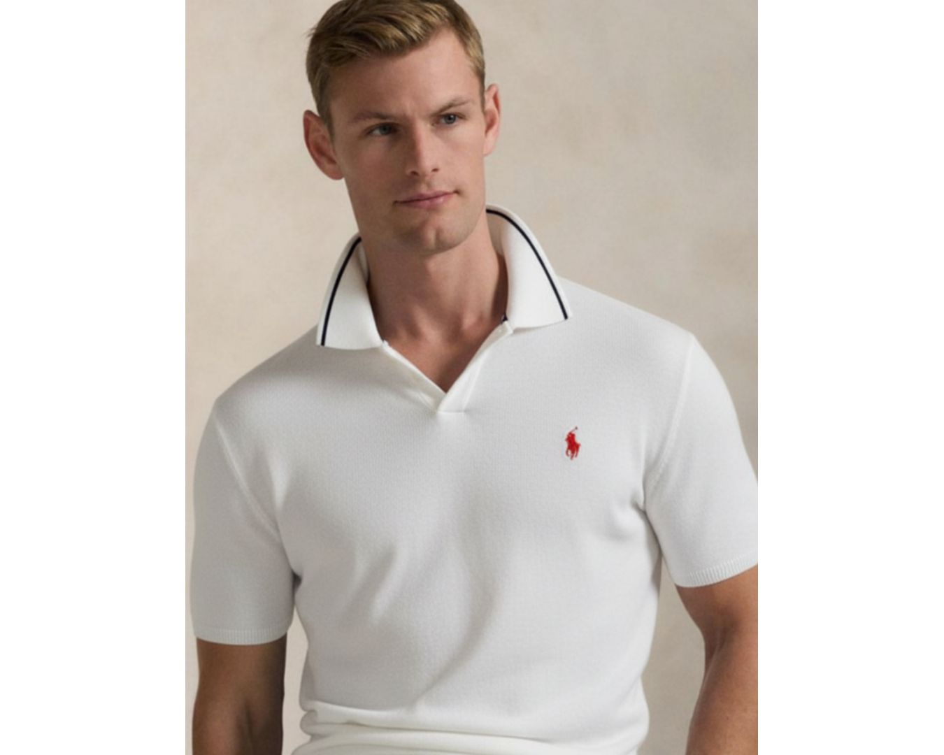 POLO TRICOT RALPH LAUREN - BRANCA