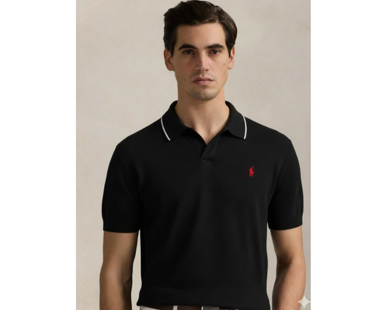 POLO TRICOT RALPH LAUREN - PRETA