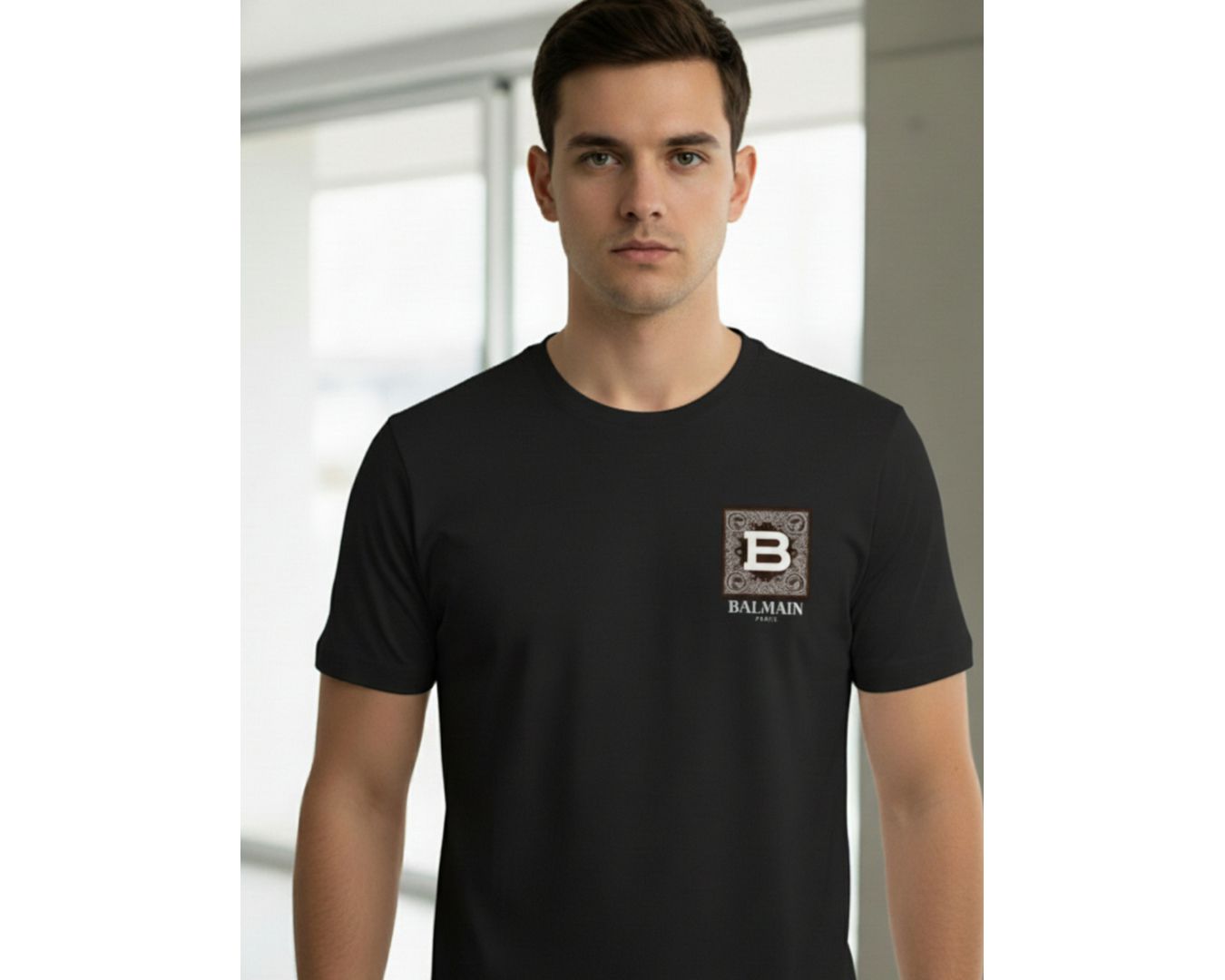 Camiseta Balmain - Preta - Chinesa 