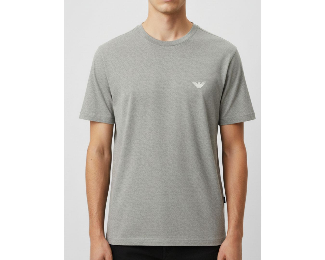 Camiseta Básica Armani - Cinza