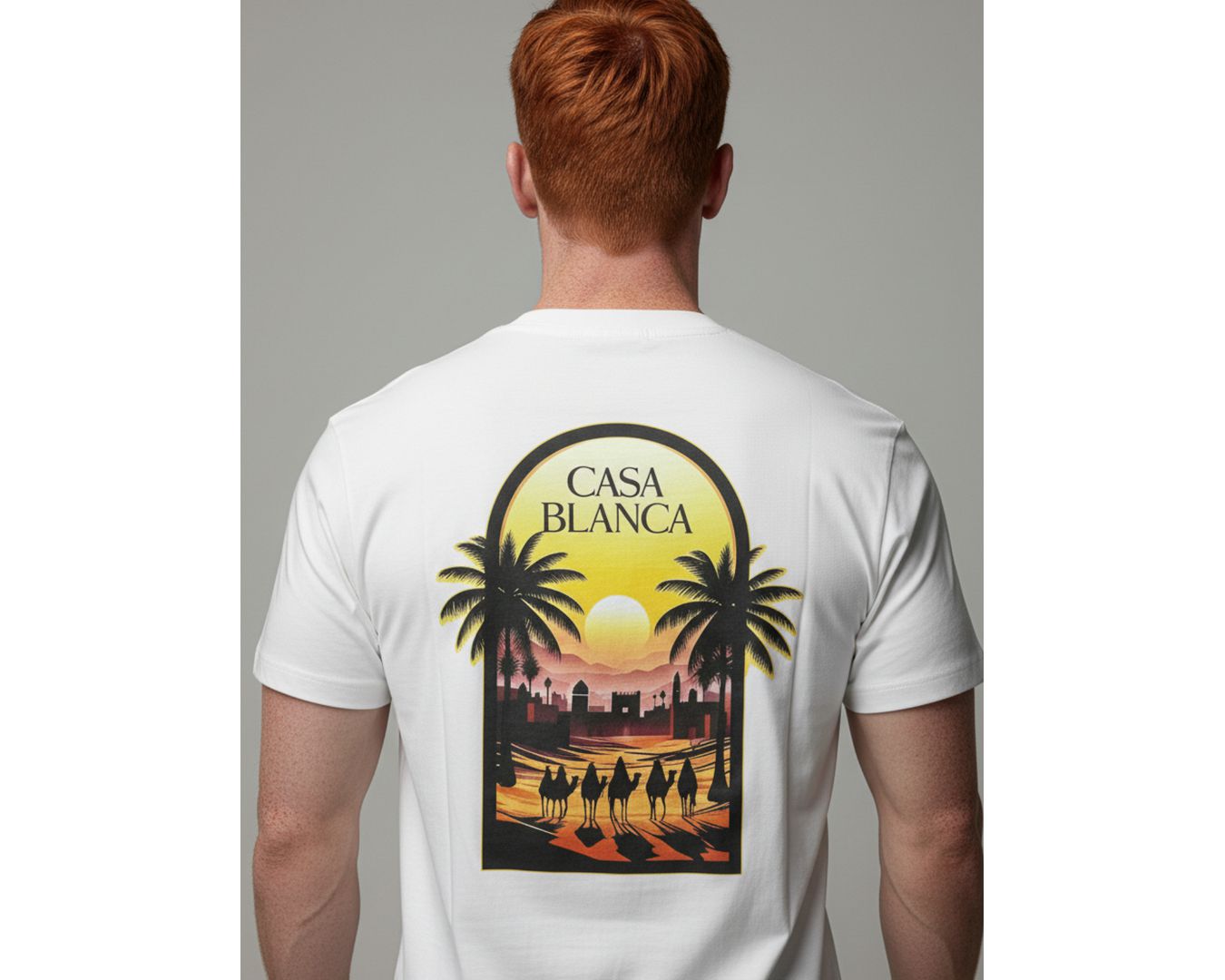 Camiseta Casa Blanca Camelo - Branca - Chinesa 