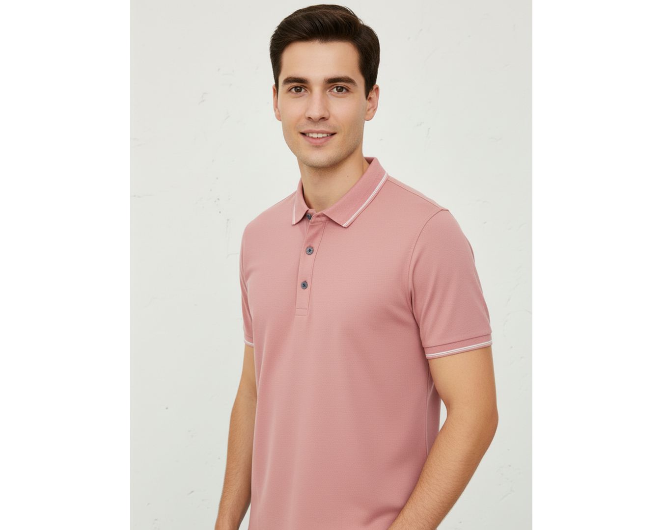 Gola Polo Poliamida Chinesa - Rose