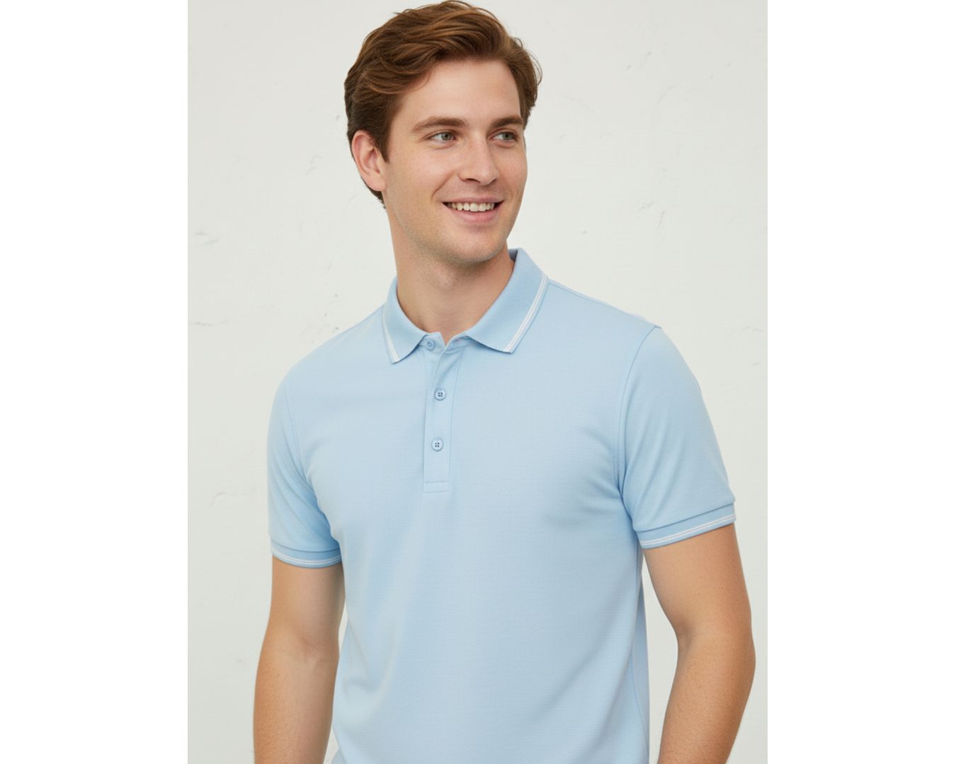 Gola Polo Poliamida Chinesa - Azul Bebê