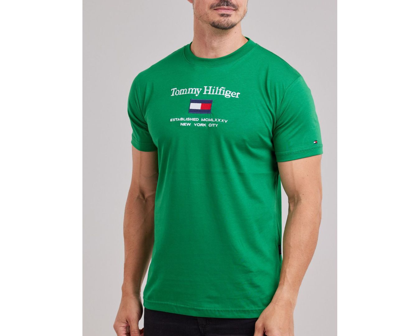 Camiseta Tommy Hilfiger - Verde Bandeira