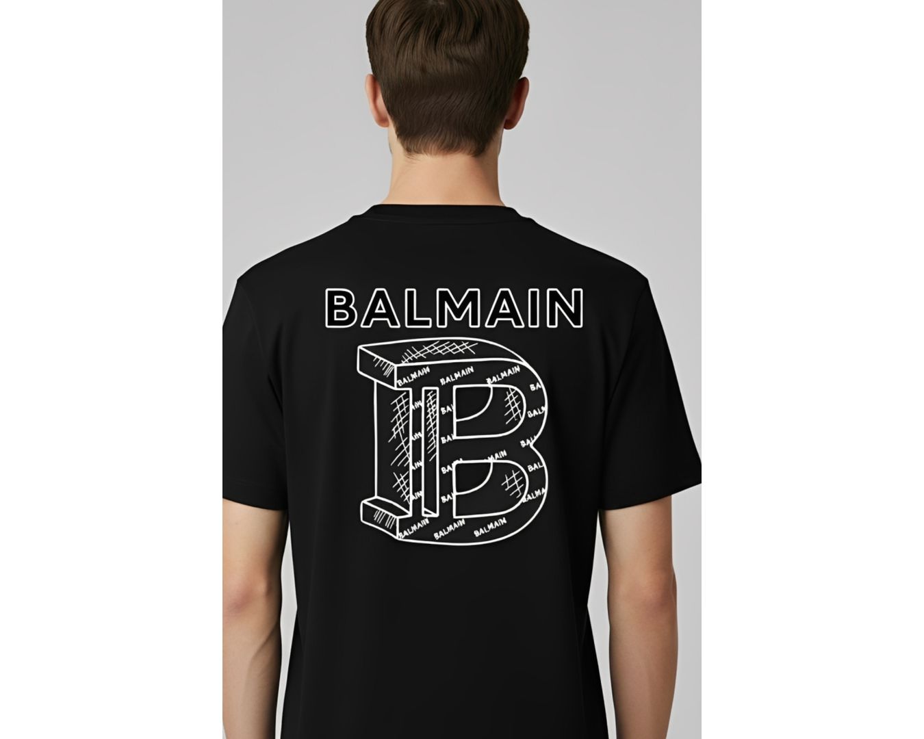 Camiseta Balmain - Preta - Chinesa 