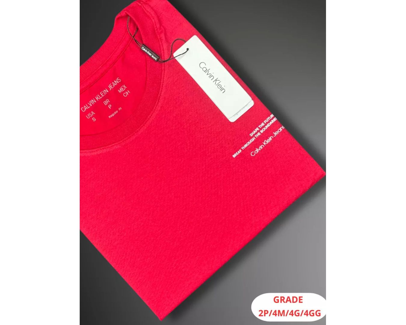CAMISETA CALVIN KLEIN NACIONAL - VERMELHO