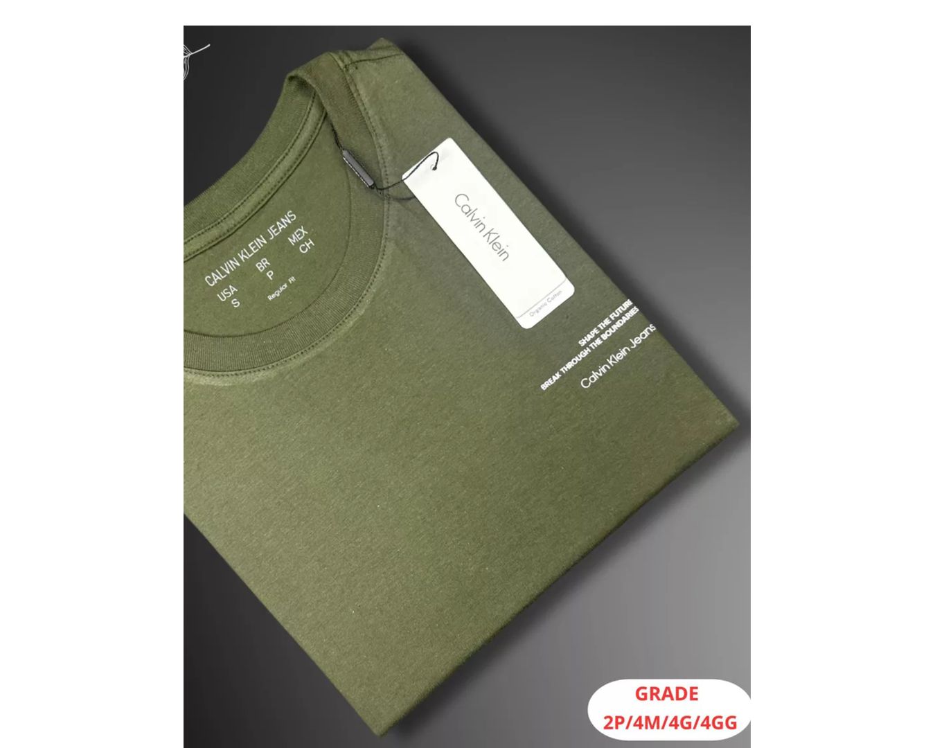 CAMISETA CALVIN KLEIN NACIONAL - VERDE MUSGO
