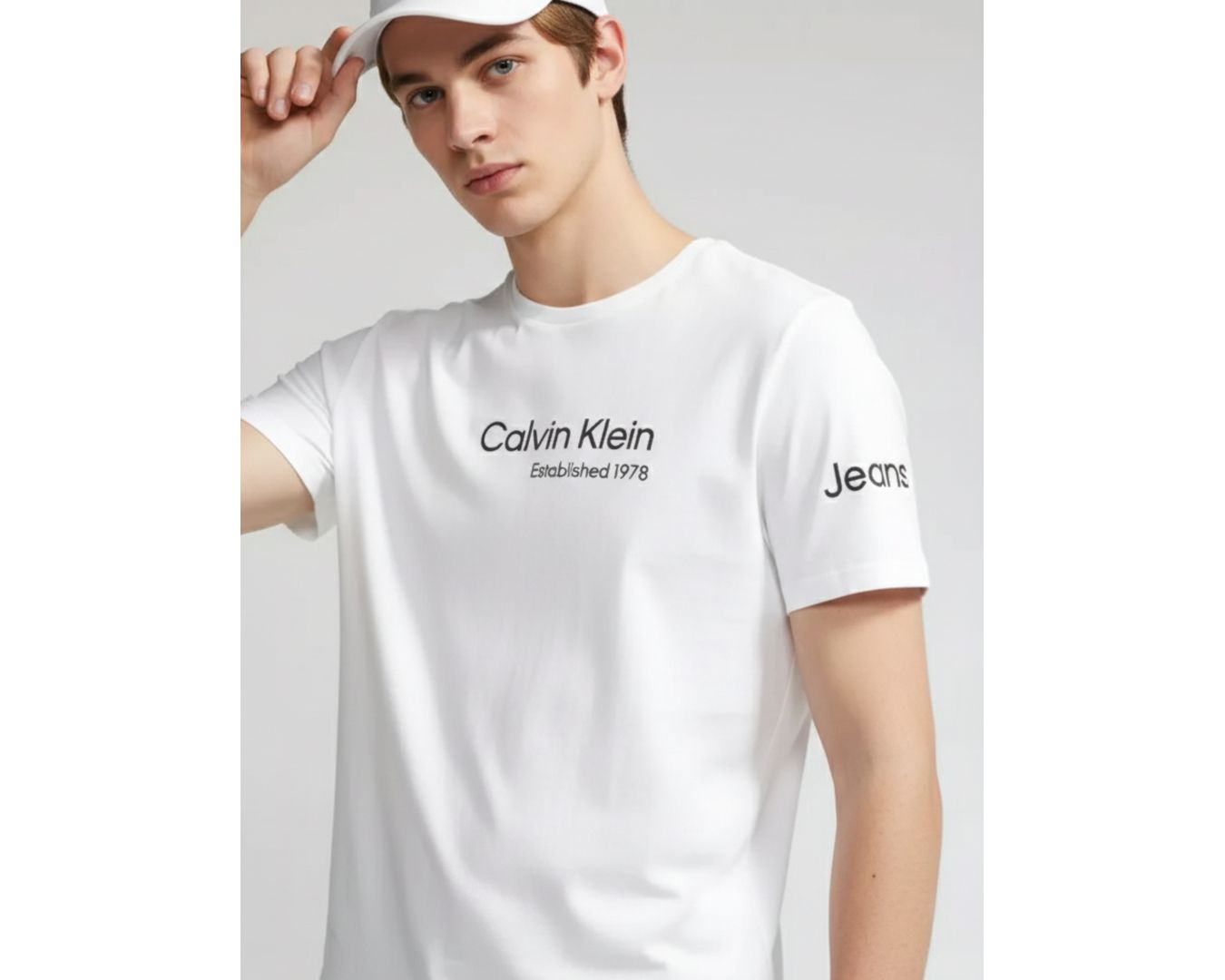 Camiseta Calvin Klein - Branca - Egípcia