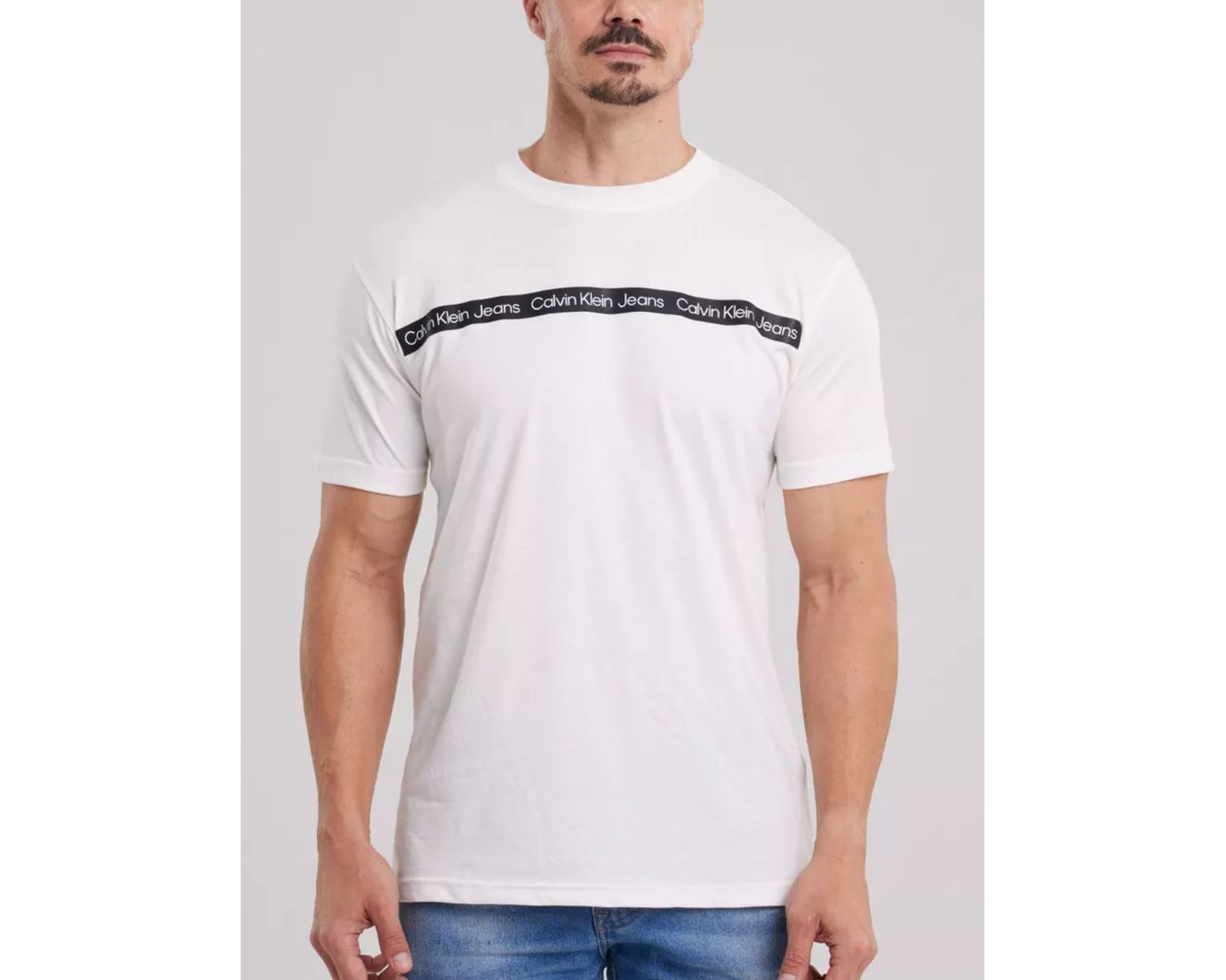 Camiseta Calvin Klein - Branca - Egípcia