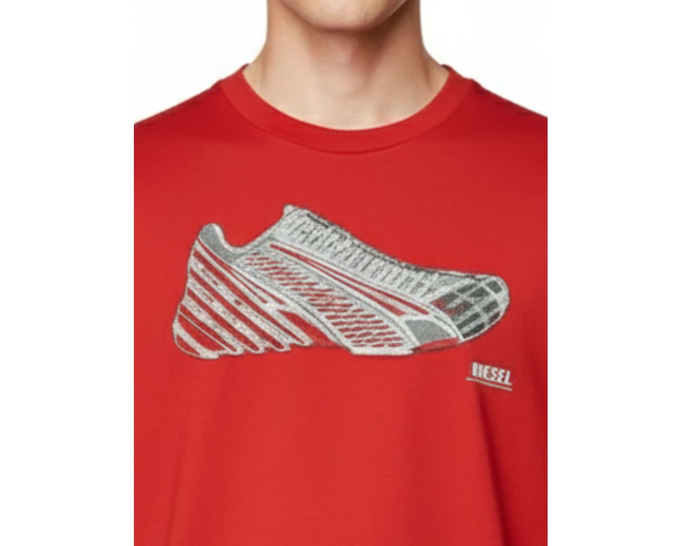 Camiseta Diesel -Vermelho