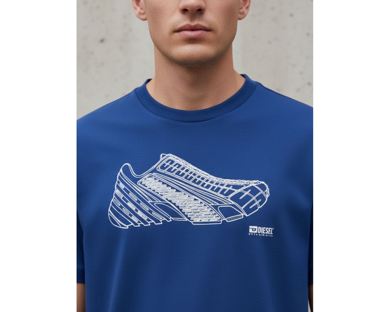 Camiseta Diesel - Azul Royal 