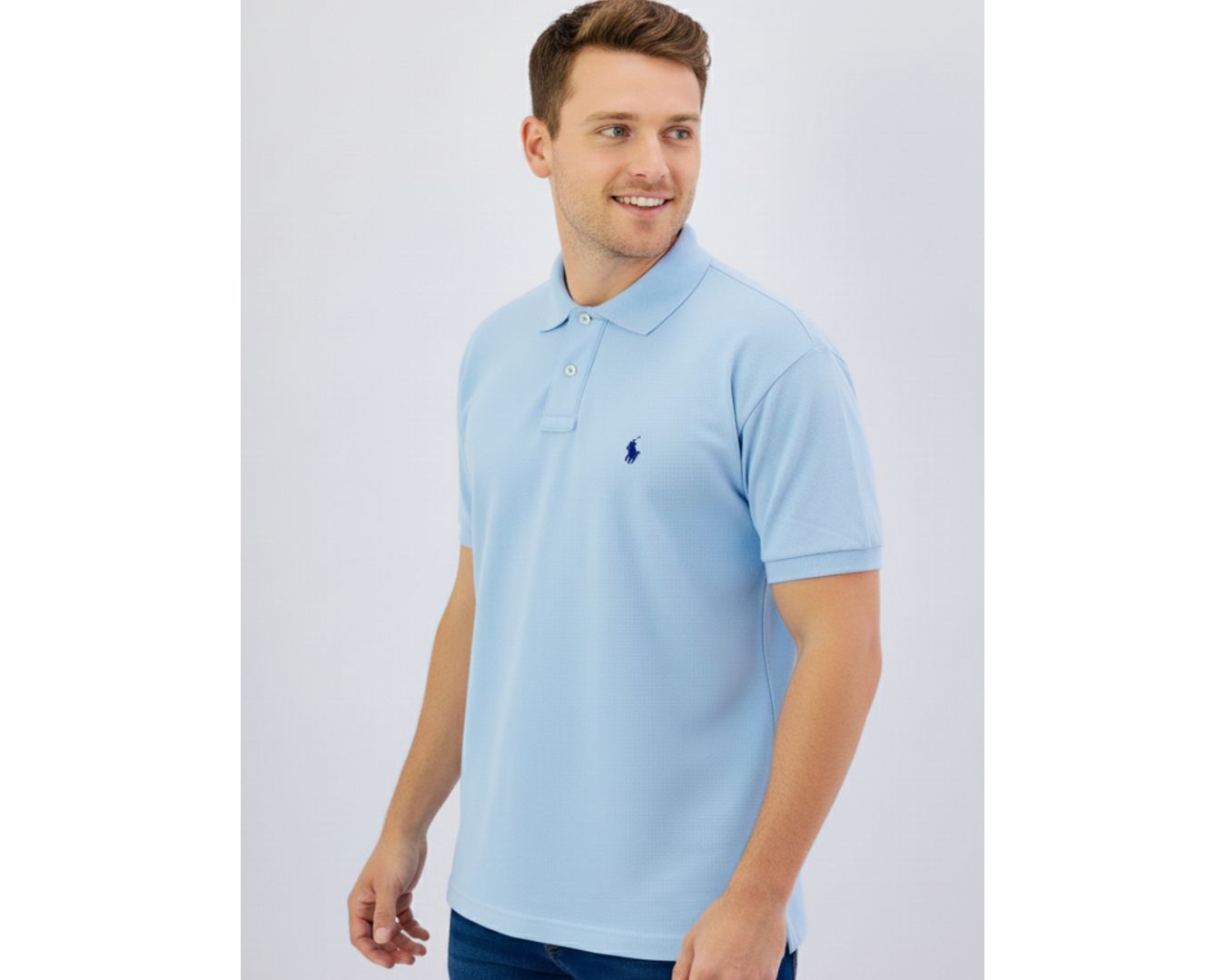 Gola Ralph Lauren - Azul bebê