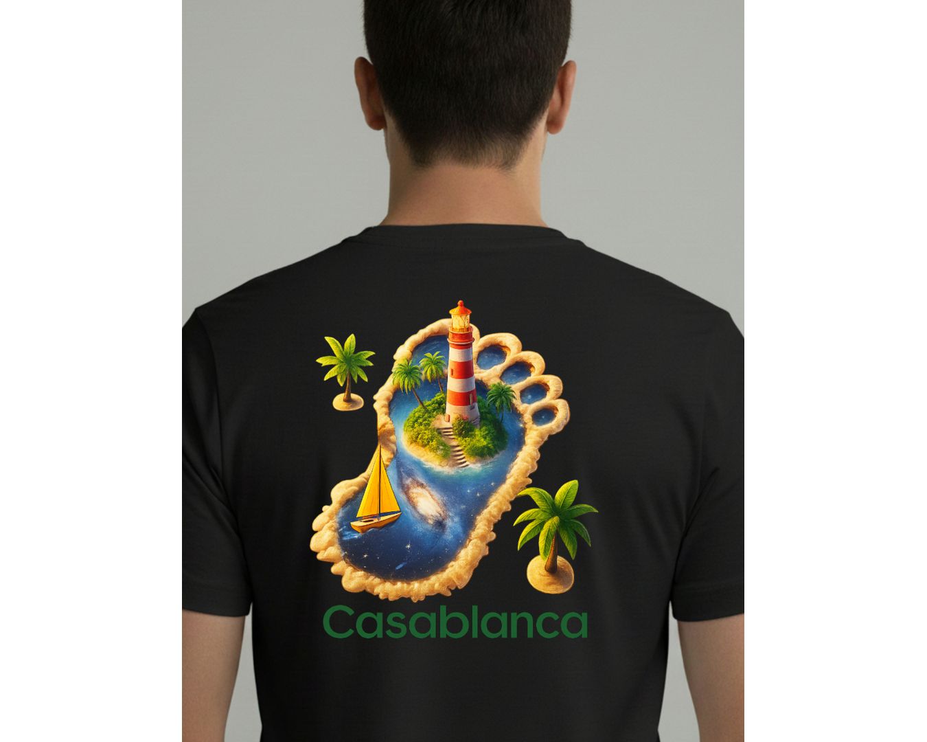 Camiseta Casa Blanca Preta - Chinesa 