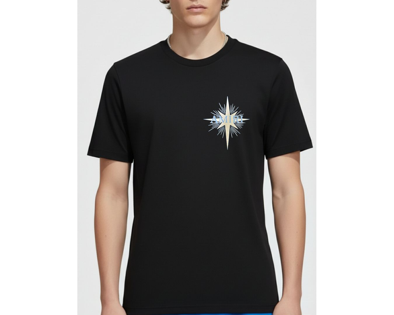 Camiseta Amiri - Preta - Chinesa Encorpada 