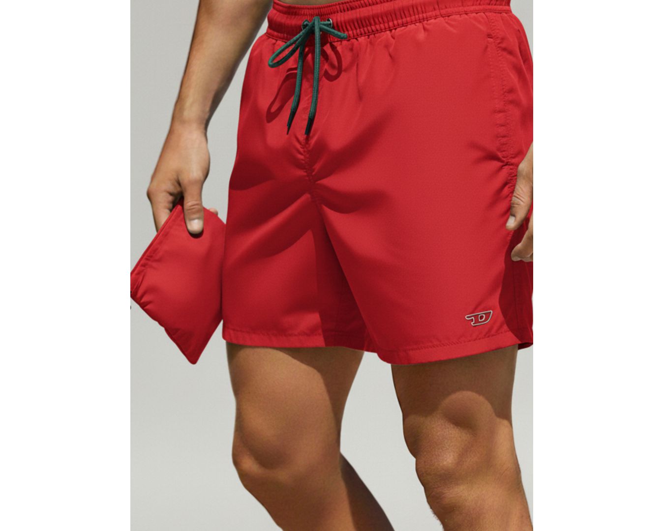 Short Tactel Diesel - Vermelho