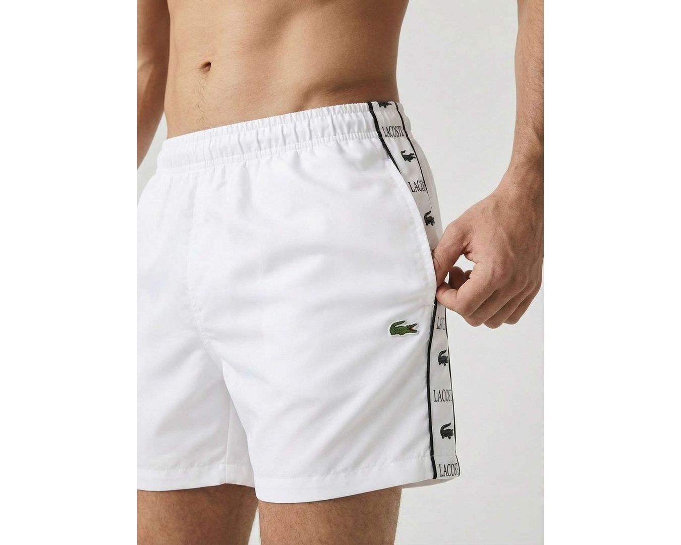 SHORT LACOSTE - BRANCO