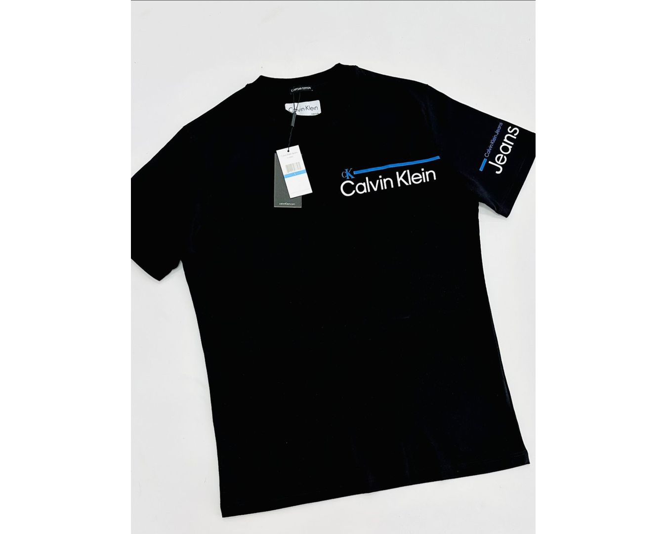 Camiseta Calvin Klein - Preto - Egípcia 