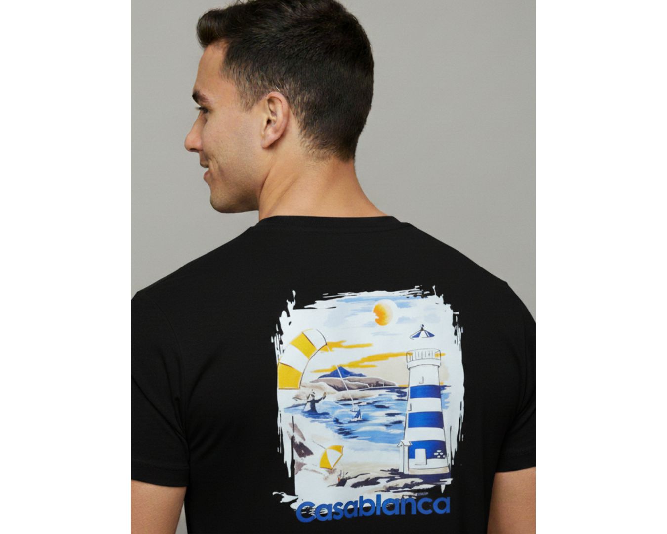 Camiseta Casa Blanca Preta - Chinesa 