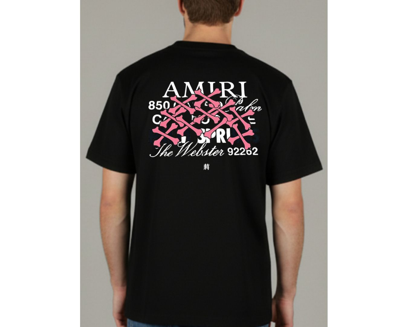 Camiseta Amiri - Preta - Chinesa Encorpada 