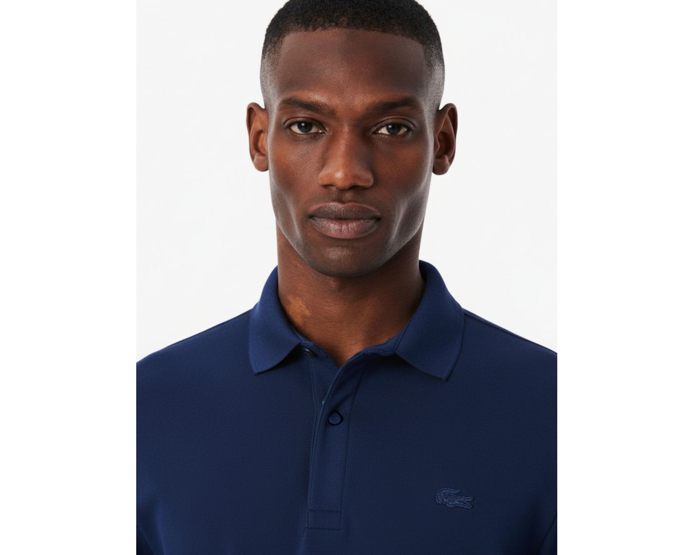 Polo Regular Fit Paris em Piqué Stretch Importada - Azul Marinho 