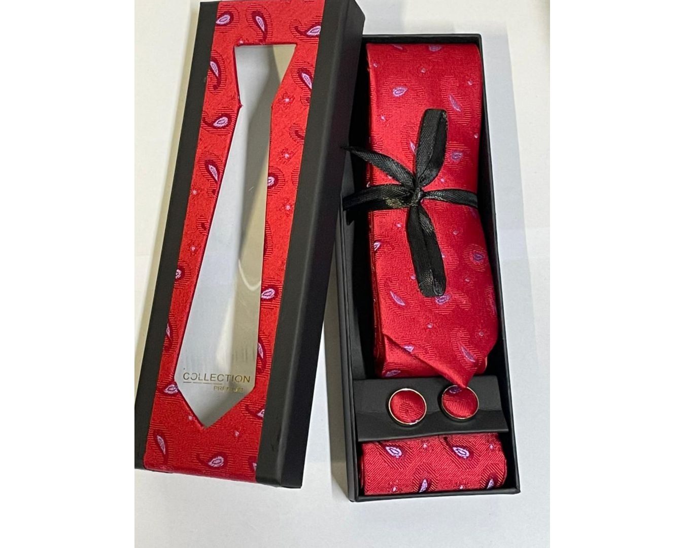 Caixa com Gravata - Vermelha