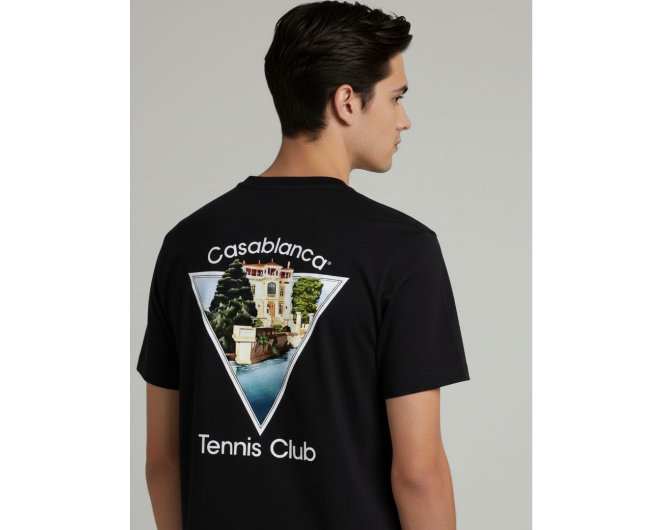 Camiseta Casa Blanca Tenis Club Preta - Chinesa