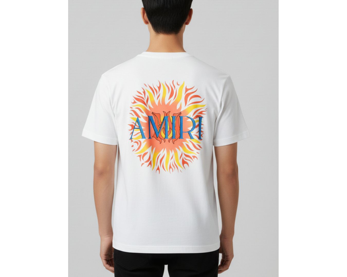 Camiseta Amiri - Branca - Chinesa Encorpada 
