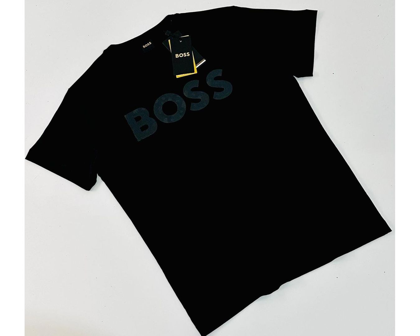 CAMISETA HUGO BOSS MALHA CHINESA PRETA