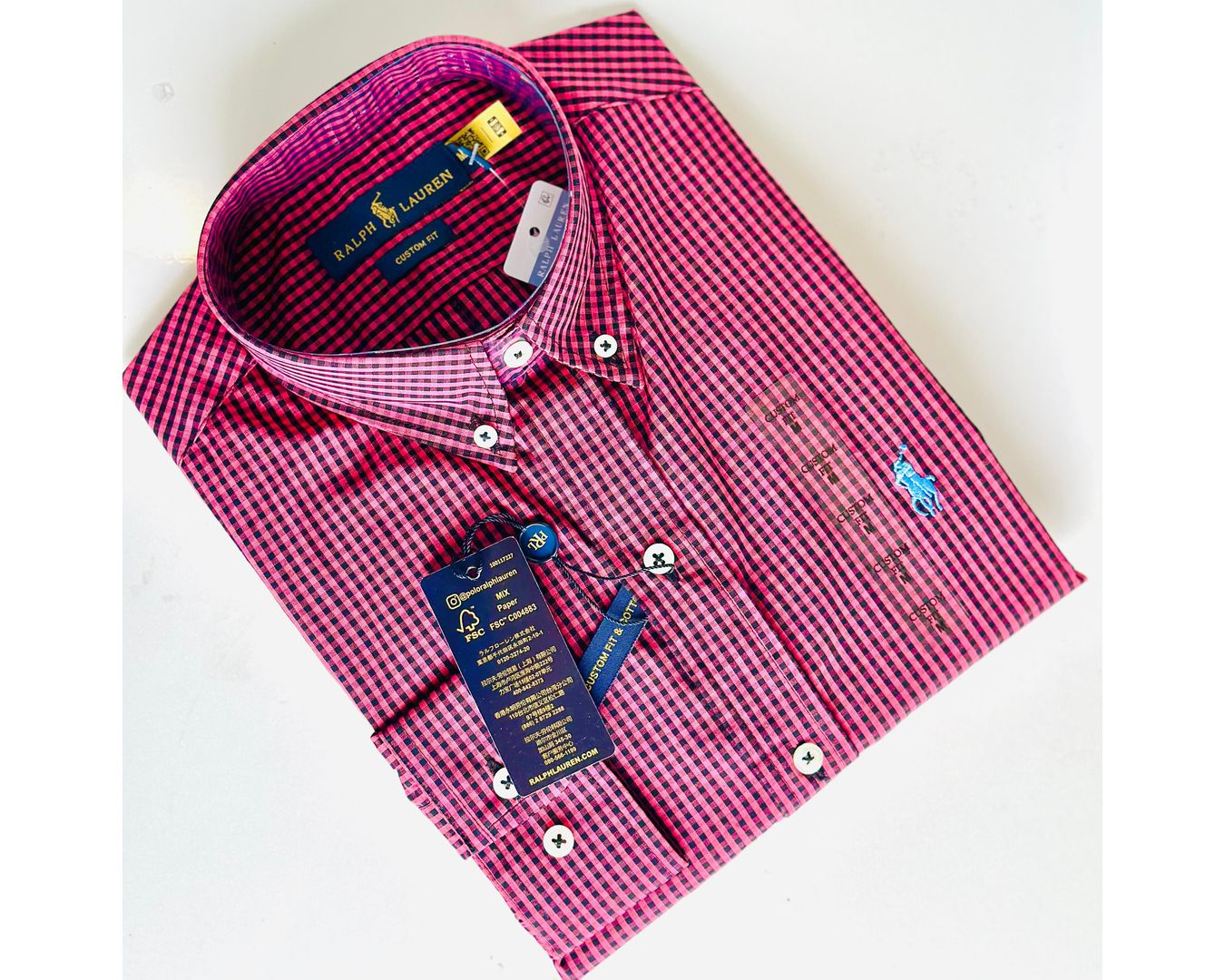 Camisa Social Ralph Lauren - Fio Tinto Micro Xadrez 